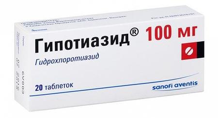 Фото Гипотиазид, таблетки 100 мг, 20 шт. (Опелла Хелскеа)