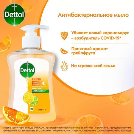 Фото Деттол, антибактериальное жидкое мыло с ароматом грейпфрута, 250 мл Фото Деттол, антибактериальное жидкое мыло с ароматом грейпфрута, 250 мл