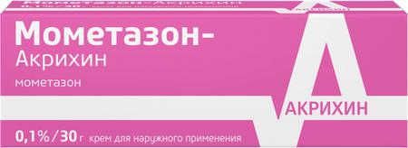 Фото Мометазон-Акрихин, крем 0.1%, 30 г Фото Мометазон-Акрихин, крем 0.1%, 30 г