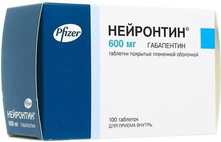 Фото Нейронтин, таблетки покрыт. плен. об. 600 мг, 100 шт.