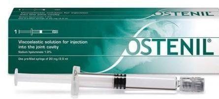 Фото Остенил, имплантат для внутрисуставных инъекций 20 мг/2 мл, шприц 2 мл, 1 шт.