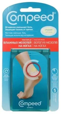 Фото Compeed, пластырь против влажных мозолей средний, 5 шт.