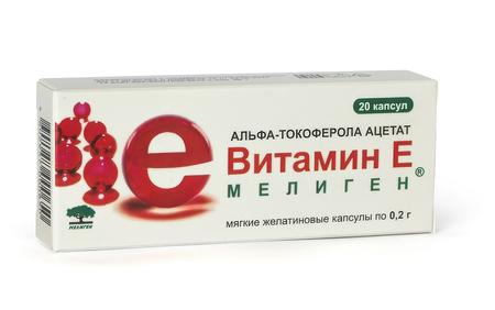 Фото Витамин Е, капсулы 100 мг, 30 шт.