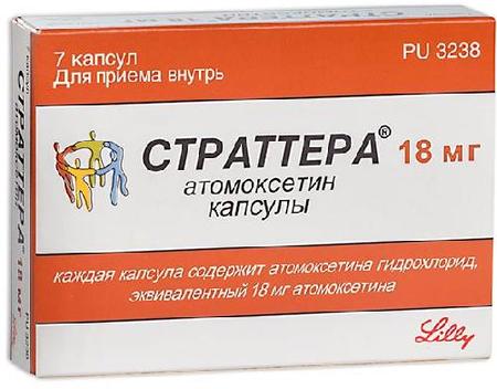 Фото Страттера, капсулы 18 мг, 7 шт.