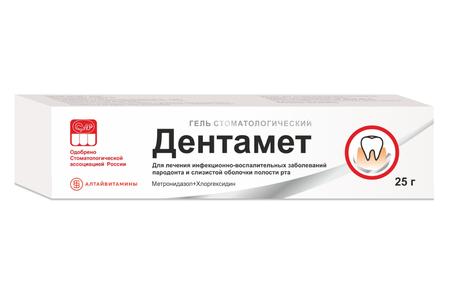 Фото Дентамет, гель стоматологический 25 г