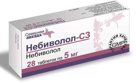 Фото Небиволол-СЗ, таблетки 5 мг, 28 шт.