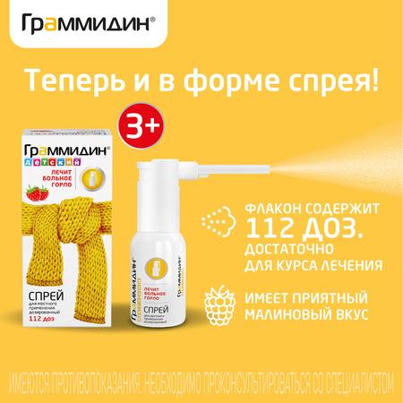 Фото Граммидин детский, таблетки для рассасывания 1.5 мг+1 мг, 18 шт.