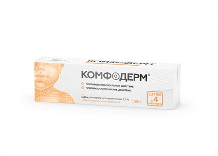 Фото Комфодерм, мазь 0.1%, 15 г Фото Комфодерм, мазь 0.1%, 15 г