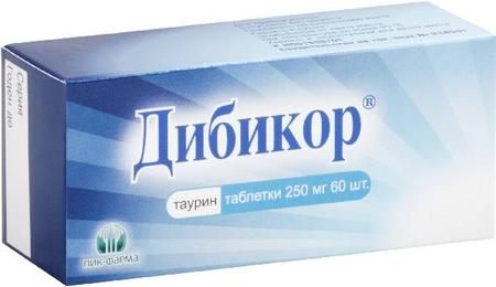 Фото Дибикор, таблетки 250 мг, 60 шт.