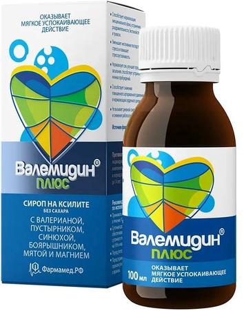 Фото Валемидин Плюс, сироп, 100 мл