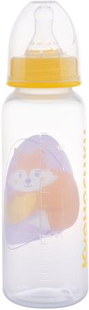 Фото Бутылочка Курносики с силиконовой соской 0+, 250 мл