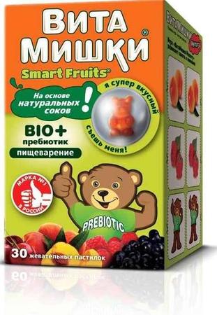 Фото ВитаМишки Bio + пребиотик, пастилки жевательные, 30 шт.