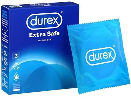 Фото Презервативы Дюрекс Экстра Сейф утолщенные, 3 шт.