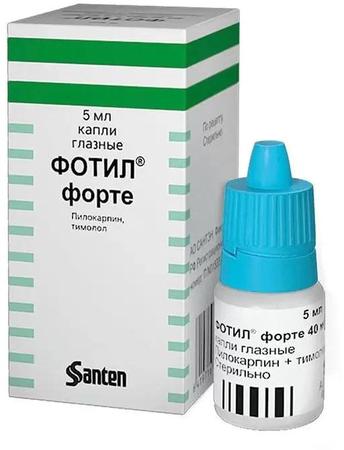 Фото Фотил форте, капли глазные 40 мг/мл+5 мг/мл, 5 мл