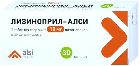 Фото Лизиноприл-АЛСИ, таблетки 10 мг, 30 шт.