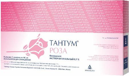 Фото Тантум Роза, раствор вагинальный 0.1%, флаконы 140 мл, 5 шт. Фото Тантум Роза, раствор вагинальный 0.1%, флаконы 140 мл, 5 шт.