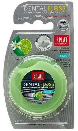 Фото Сплат Professional Dental Floss, объемная зубная нить с лаймом и бергамотом Фото Сплат Professional Dental Floss, объемная зубная нить с лаймом и бергамотом