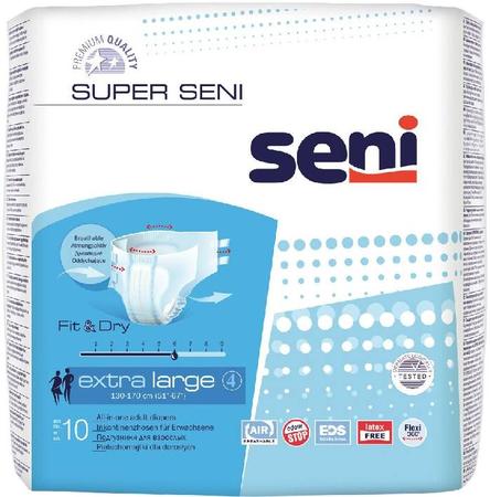 Фото Seni Super, подгузники для взрослых (XL), 10 шт.