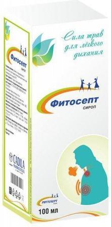 Фото Фитосепт, сироп, 100 мл.