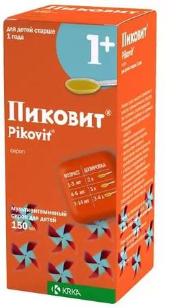 Фото Пиковит, сироп для детей, 150 мл