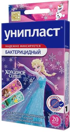 Фото Лейкопластырь Унипласт, набор детский «Холодное сердце», 20 шт.