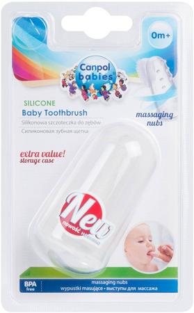 Фото Canpol Babies, силиконовая зубная щетка с массажными выступами