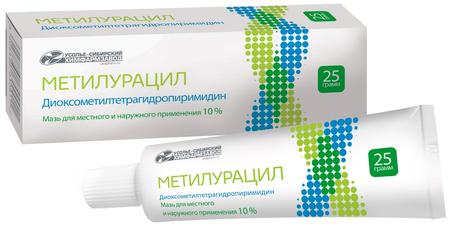 Фото Метилурацил, мазь 10% (Усолье-Сибирский ХФЗ), 25 г