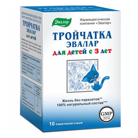 Фото Тройчатка Эвалар для детей, саше 3.6 г, 10 шт.