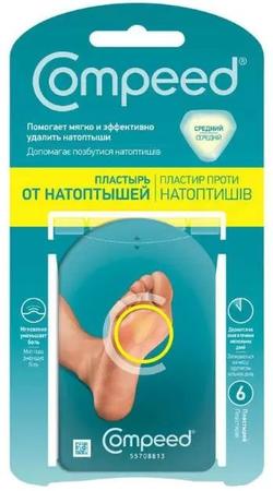 Фото Compeed, пластырь от натоптышей средний, 6 шт.