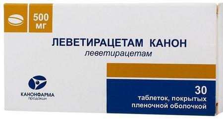 Фото Леветирацетам Канон, таблетки покрыт. плен. об. 500 мг, 30 шт.