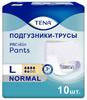 Фото Тена ПроСкин Пантс Нормал, подгузники-трусы для взрослых (L), 10 шт.