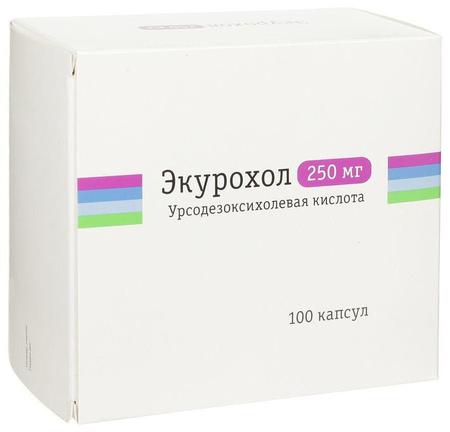 Фото Экурохол, капсулы 250 мг, 100 шт.
