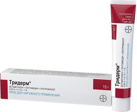 Фото Тридерм, крем, 15 г