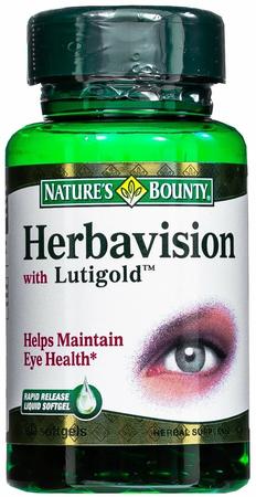 Фото Nature'S Bounty Гербавижн и лютиголд, капсулы, 60 шт.