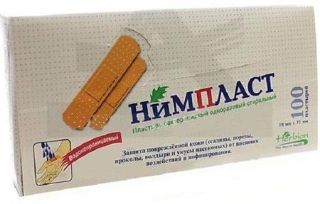 Фото Нимпласт, пластырь 1.9 см х 7.2 см, 100 шт.