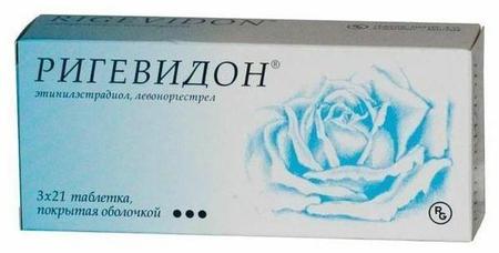 Фото Ригевидон, таблетки покрыт. плен. об. 30 мкг+150 мкг, 63 шт.