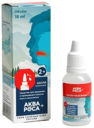 Фото АкваРоса Плюс капли назал 2 % фл 18 мл х1