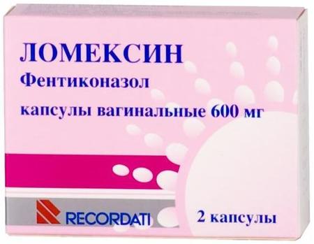 Фото Ломексин, капсулы вагинальные 600 мг, 2 шт.