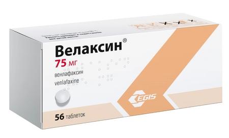 Фото Велаксин таблетки 75 мг, 56 шт.