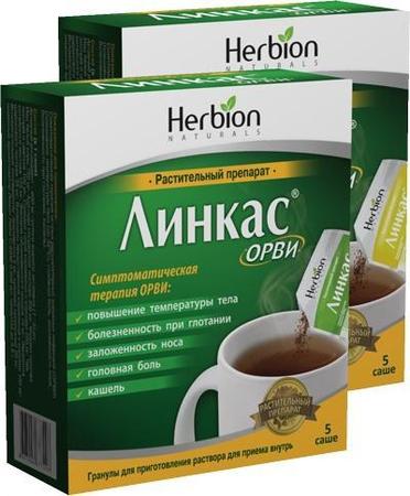 Фото Линкас ОРВИ, гранулы (лимон), саше, 5 шт.