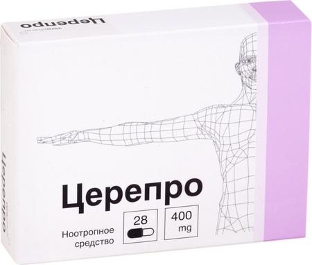 Фото Церепро, капсулы 400 мг, 28 шт.