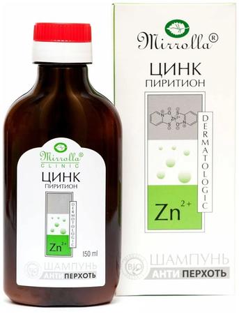 Фото Мирролла Шампунь от перхоти с цинк пиритионом 150 мл, 1 шт.