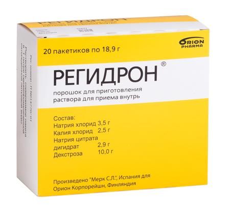 Фото Регидрон, порошок, пакетики 18.9 г, 20 шт.