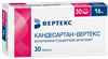 Фото Кандесартан-Вертекс, таблетки 16 мг, 30 шт.