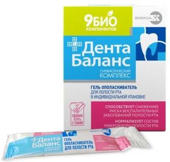 Фото ДентаБаланс гель ополаскиватель д/полости рта пак 7 мл х30
