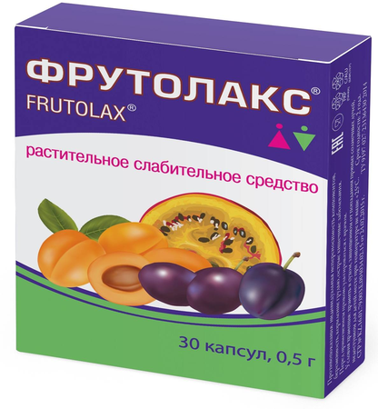 Фото Фрутолакс, капсулы 0/5 г, 30 шт.