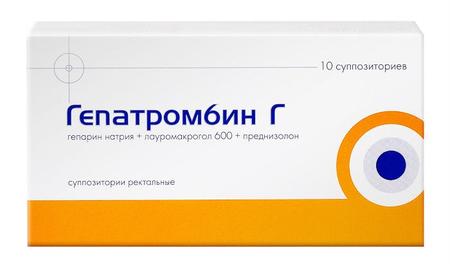Фото Гепатромбин Г, суппозитории ректальные, 10 шт.
