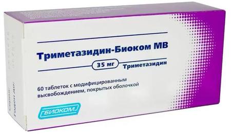 Фото Триметазидин-Биоком МВ, таблетки модиф. высв. 35 мг, 60 шт.
