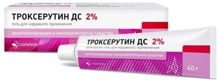 Фото Троксерутин ДС, гель 2%, 45 г