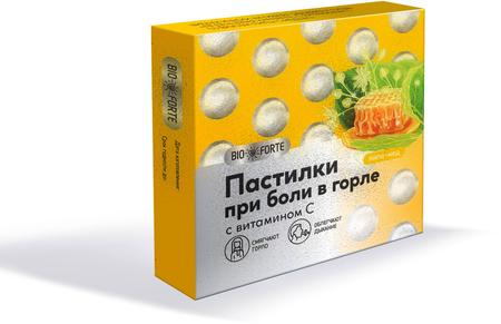 Фото Пастилки при боли в горле BioForte (липа с медом), 9 шт. Фото Пастилки при боли в горле BioForte (липа с медом), 9 шт.